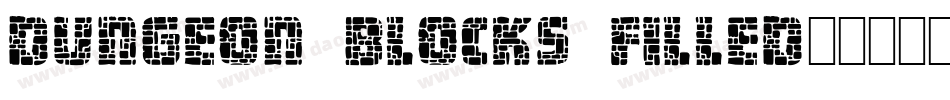 Dungeon Blocks Filled字体转换